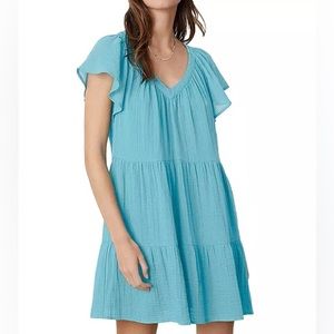 Velvet “Eleanor” Cotton Gauze Dress